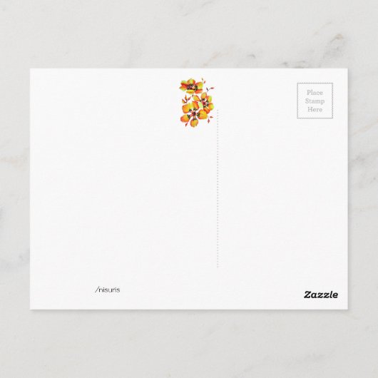 Gelukkige verjaardag oma! Ik hou van je! Briefkaart (Achterkant)