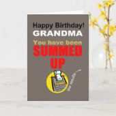 Gelukkige verjaardag oma kaart (Gele Bloem)