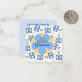 Gelukkige verjaardag oma notitiekaartje (Voorkant / Achterkant in situ)