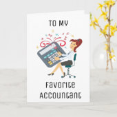 GELUKKIGE VERJAARDAG OMDAT JE FAV ACCOUNTANT "TELT KAART (Gele Bloem)