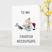 GELUKKIGE VERJAARDAG OMDAT JE FAV ACCOUNTANT "TELT KAART (Gele Bloem)