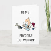 GELUKKIGE VERJAARDAG OMDAT JE FAV-MEDEWERKER "TELT KAART (Voorkant)