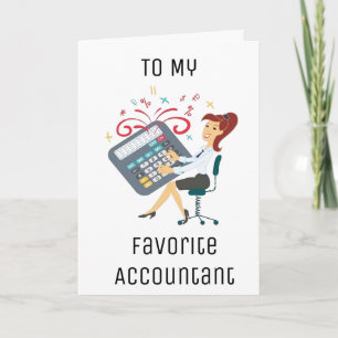 GELUKKIGE VERJAARDAG OMDAT JE "TELT" FAV ACCOUNTAN KAART