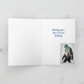 Gelukkige Verjaardag One of a Kind Sasquatch Big F Kaart (Binnen)