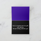 Gelukkige Verjaardag Oom BP Strepen Kaart (Binnen)