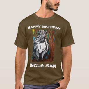 GELUKKIGE VERJAARDAG, OOM SAM tee T-shirt