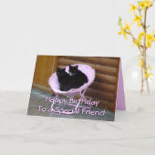 Gelukkige verjaardag op een speciale vriend kaart (Gele Bloem)