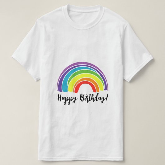 Gelukkige Verjaardag op het Themafeest van de Rege T-shirt (Design voorkant)