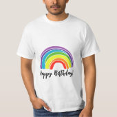 Gelukkige Verjaardag op het Themafeest van de Rege T-shirt (Voorkant)