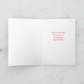 Gelukkige verjaardag op kerstavond Wijn en sneeuw Kaart (Binnen)