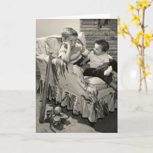 Gelukkige verjaardag op mijn Big Brother-kaart Kaart (Gele Bloem)