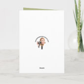 Gelukkige Verjaardag op St. Patrick's Day Black Ca Feestdagen Kaart (Achterkant)