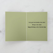 Gelukkige Verjaardag op St. Patrick's Day Black Ca Feestdagen Kaart (Binnen)