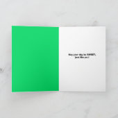 Gelukkige verjaardag op St. Patricksdag Grappige C Feestdagen Kaart (Binnen)