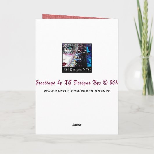 Gelukkige Verjaardag op Valentijnsdag - Hart Feestdagen Kaart (Achterkant)