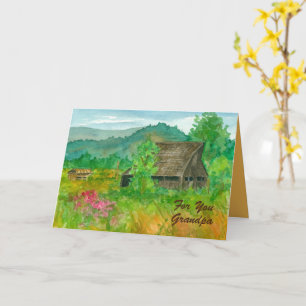 Gelukkige Verjaardag Opa Barn Boerderij Fields Ran Kaart