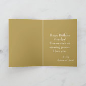 Gelukkige Verjaardag Opa Foto Herfst thema Kaart (Binnen)