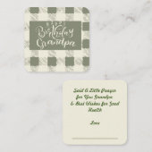 Gelukkige verjaardag opa notitiekaartje (Voorkant / Achterkant)