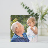 Gelukkige verjaardag opa personaliseren foto (Staand voorkant)