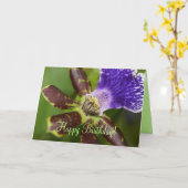 Gelukkige Verjaardag orchidee Kaart (Gele Bloem)