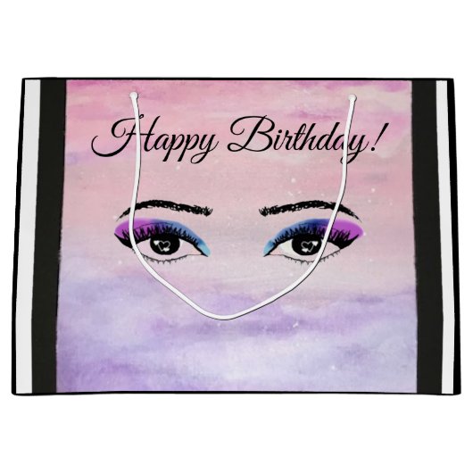 Gelukkige Verjaardag Origineel Kunstwerk (Alle Oge Groot Cadeauzakje (Voorkant)