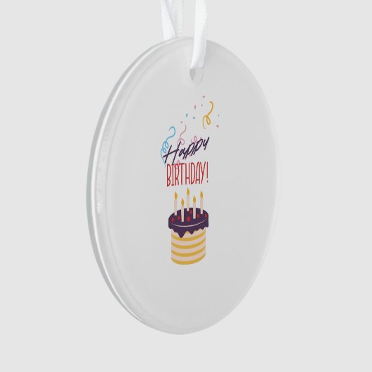 Gelukkige verjaardag ornament (voorkant)