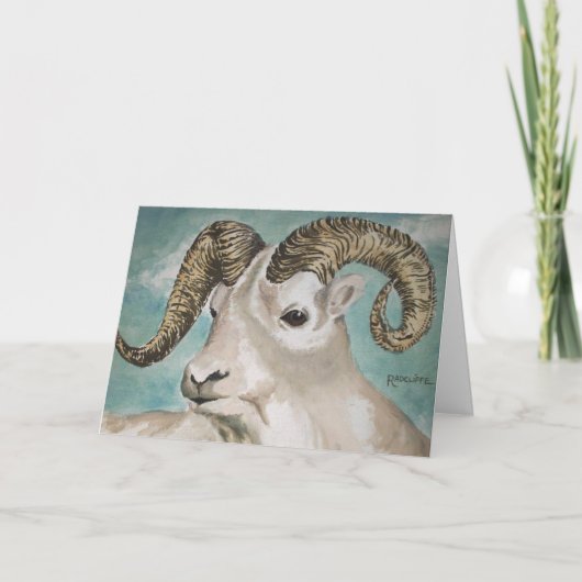 Gelukkige verjaardag, oude geit kaart (Voorkant)