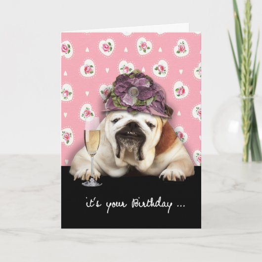 Gelukkige verjaardag, ouder worden, humor, hond me kaart (Voorkant)