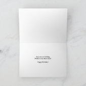 Gelukkige Verjaardag Oudere Kat in Grijze Pruik me Feestdagen Kaart (Binnen)