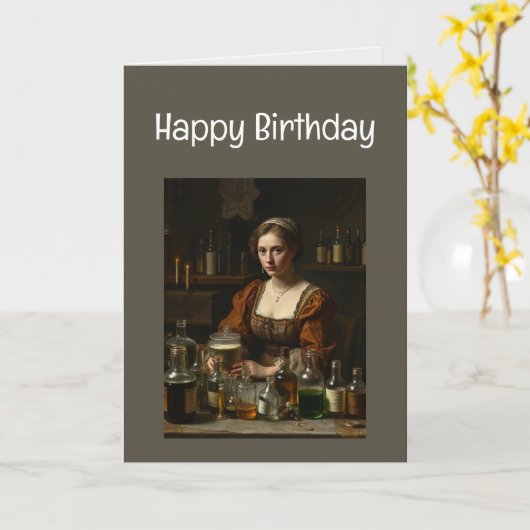 Gelukkige verjaardag Oudere medicijnen Kaart (Gele Bloem)