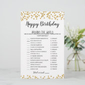 Gelukkige Verjaardag over de hele wereld Verjaarda (Staand voorkant)