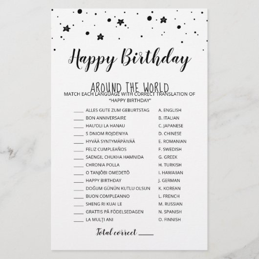 Gelukkige Verjaardag over de hele wereld Verjaarda (Voorkant)