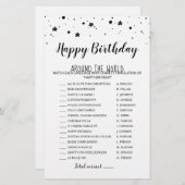 Gelukkige Verjaardag over de hele wereld Verjaarda (Voorkant / Achterkant)