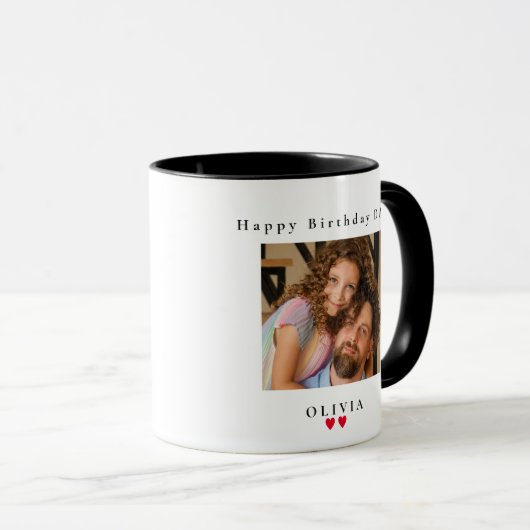 Gelukkige VERJAARDAG PA, BESTE VADER OOIT fotocoll Mok (Voorkant rechts)