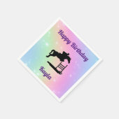 Gelukkige Verjaardag Paard Jager Jumper Papier Ser Servet (Hoek)