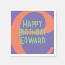 Gelukkige Verjaardag paarse Koraal Munt Feest