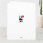 GELUKKIGE VERJAARDAG PANDA KAART (Achterkant)