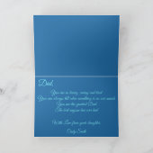 Gelukkige Verjaardag Pap 0758 Kaart (Binnen)