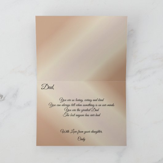 Gelukkige Verjaardag Pap Beach 786 Kaart (Binnen)