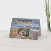 Gelukkige Verjaardag Pap Beach 786 Kaart (Voorkant)