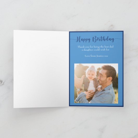 Gelukkige Verjaardag Pap Fotocollage Beste Pap Kaa Kaart (Binnen)