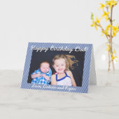 Gelukkige Verjaardag Pap Gepersonaliseerde Fotokaa Kaart (Gele Bloem)