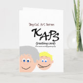 Gelukkige Verjaardag Pap Grijs Haar van Zoon Kaart (Achterkant)