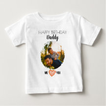 GELUKKIGE VERJAARDAG PAPA BABY KLEDING AANGEPASTE