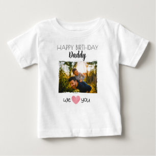 GELUKKIGE VERJAARDAG PAPA BABY KLEDING AANGEPASTE