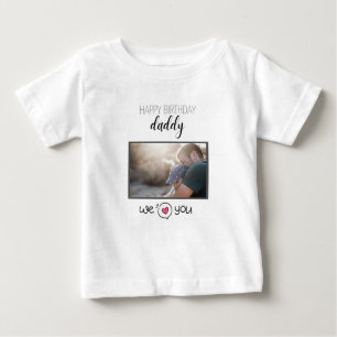 GELUKKIGE VERJAARDAG PAPA BABY KLEDING AANGEPASTE 