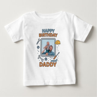 GELUKKIGE VERJAARDAG PAPA BABY KLEDING AANGEPASTE