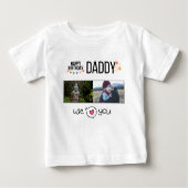 GELUKKIGE VERJAARDAG PAPA BABY KLEDING AANGEPASTE  (Voorkant)