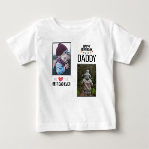 GELUKKIGE VERJAARDAG PAPA BABY KLEDING AANGEPASTE 