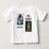 GELUKKIGE VERJAARDAG PAPA BABY KLEDING AANGEPASTE (Voorkant)